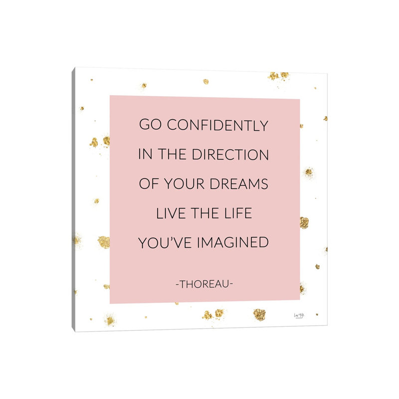 Live the Life You've Imagined 1 Piece Wrapped Canvas Wall Art, 30.48 cm H x 30.48 cm W