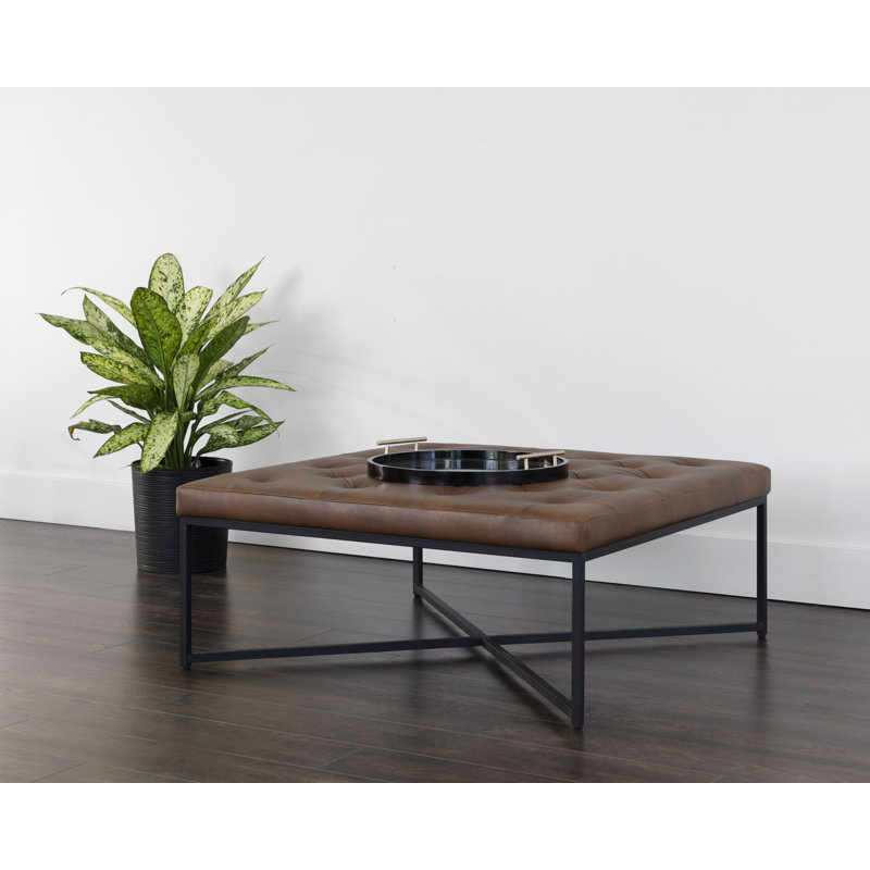 Repose-pieds Endall - noir - cognac Bravo