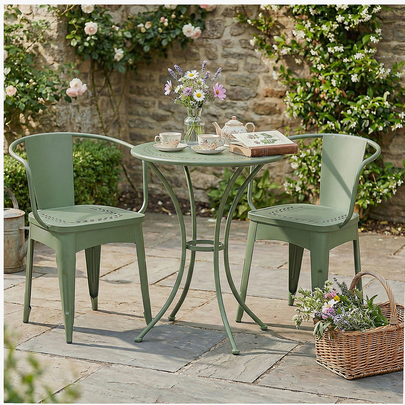 LOURDES 3 PC KD METAL SET, Green