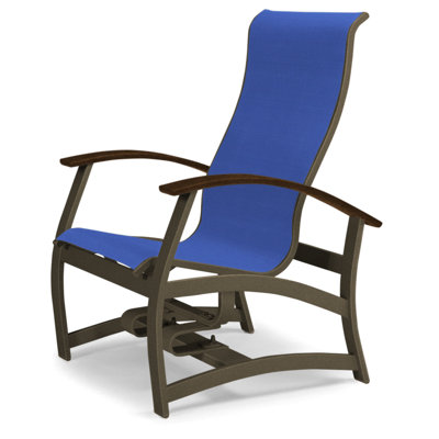 Askar Swivel Powder Coated Aluminum Outdoor Lounge Chair