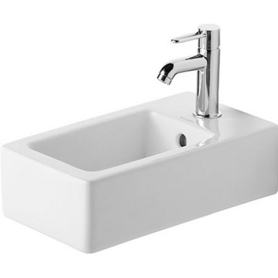 Vero Ceramic 18" Wall Mount Bathroom Sink with Overflow