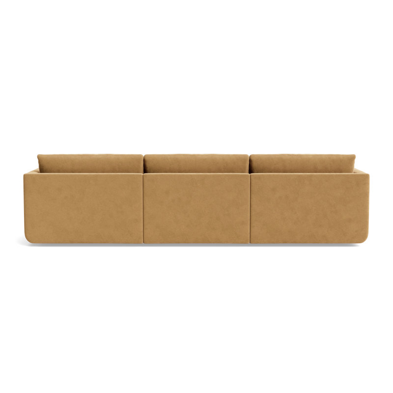 Eva Modular Sofa, Performance Velvet - Nutmeg