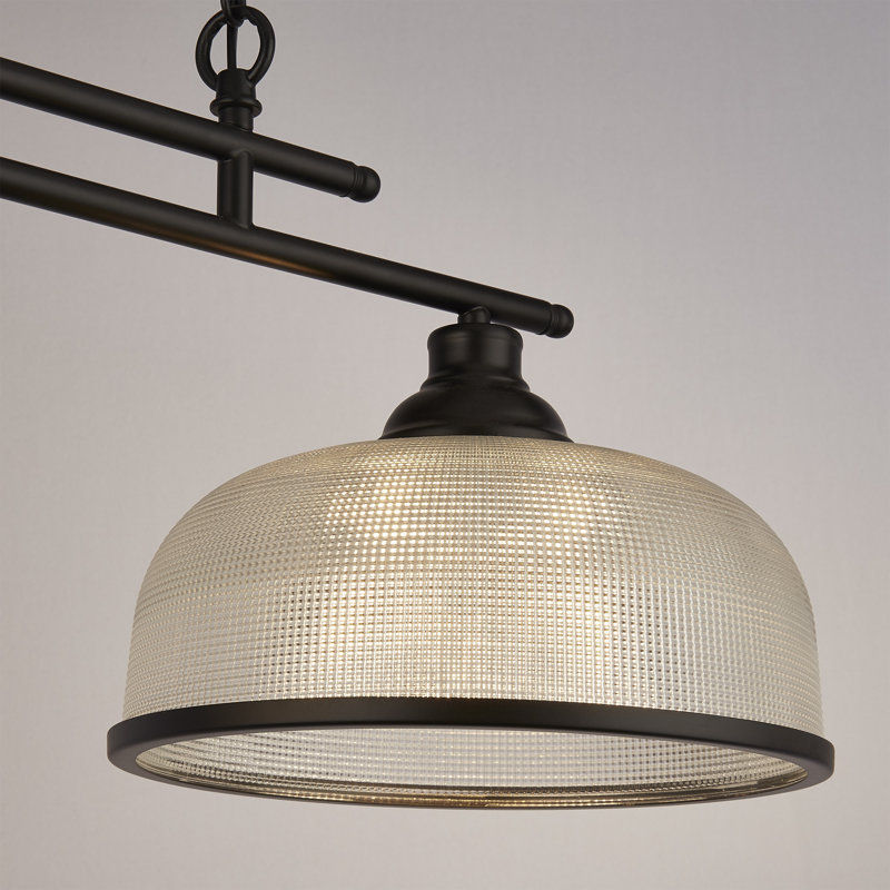 Asner 2-Light Kitchen Island Chandelier, Powder Coated Matt