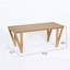 Table de salle à manger d'extérieur en bois d'acacia avec pieds en forme de V 70,75 po Zoe