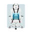 DIABLO CHAIRS White/Black Executive Chair with Wheels