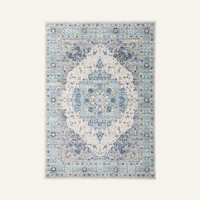 Barlow Oriental Cream/Blue/Yellow Indoor Rug