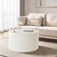 Ensemble de tables basses gigognes à rayures verticales pour salon, chambre à coucher (ensemble de 2 pièces), solution de rangement compacte et élégante-825785025