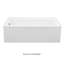 Cameron 2 DoloMatte 60" x 30" Alcove Soaking Solid Surface Bathtub-20626524-20626512