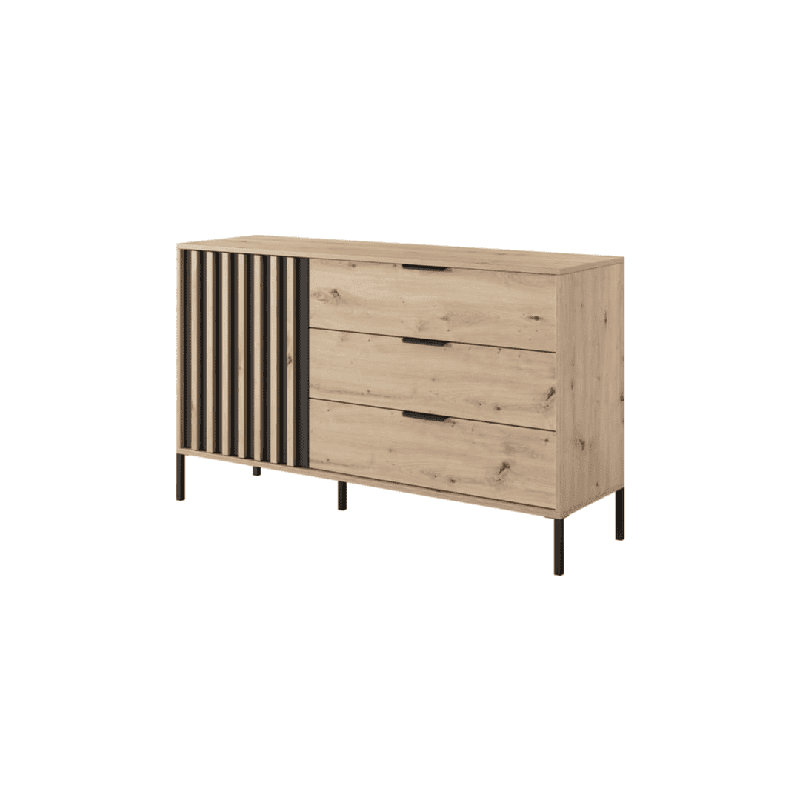 Dunblane 137.3 cm W Chest of 3 Drawers