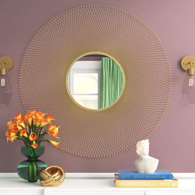 Kaiden Metal Circle Wall Mirror