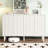 Shoe Cabinet,Sideboard Buffet Cabinet With Fluted Doors-1184619905