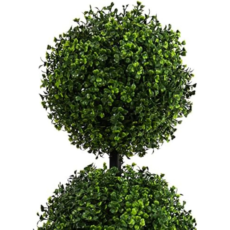 3 pi. Arbre topiaire artificiel à trois boules (intérieur / extérieur) T2021, vert
