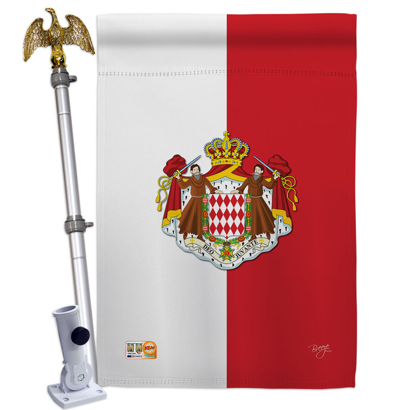 Ensemble de drapeaux en polyester 2 côtés 40 x 28 po