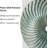 24.5 "medieval Modern Circular Ceramic Lamp, Indoor High-quality Striped Gray Green Ceramic Glaze