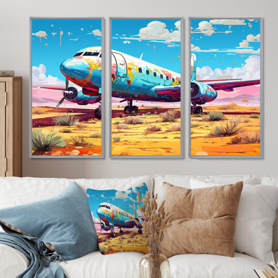 «Blue Sky Nostalgia Floral Mourning», ensemble de reproduction d'art mural
