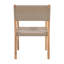 2 chaises de salle à manger d'extérieur, bois, multicolore, sièges protégés