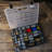 Stalwart 55-Comparment Small Lockable, Portable Toolbox Box for Office Supplies and Craft Storage