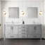 72 po X P 22 po Meuble-lavabo double D 4 portes avec plateau en marbre de Carrare et tiroirs-1619345772-1619345760-1619345761
