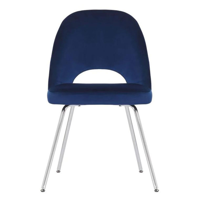 Sandy Chrome Chair, Blue, 2