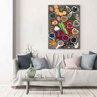 Healthy Food - Wrapped Canvas Print