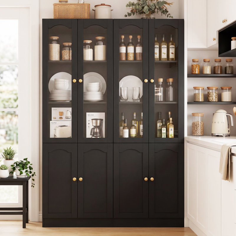 Garde-robe avec porte en verre