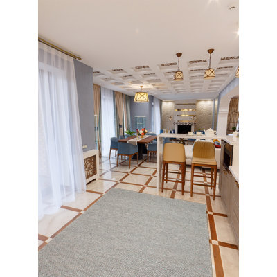 Tapis sarcelle Sienna 5 pi 1 po x 8 pi 1 po