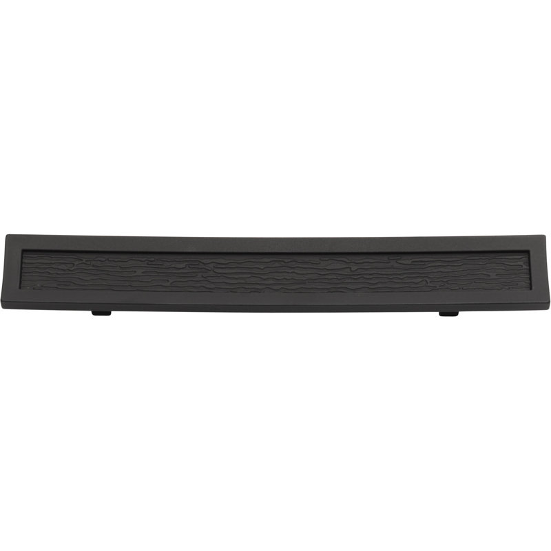 Matte Black Modern Bar Handle with Mounting Hardware