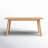 Enid Rectangular Teak Solid Wood Outdoor Dining Table , 71 " W 35.5 " D