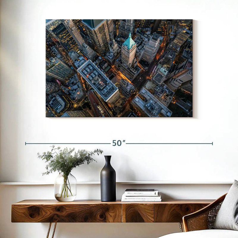 Nicci New York City d'en haut, H 26 po x l 39 po