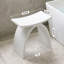 Tabouret de douche à surface solide, banc de salle de bain en résine de pierre imperméable-330804133