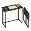 Bureau pliable de 31,5 po de large Techni Mobile pour petits espaces, aucun assemblage requis, noir