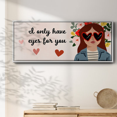 Darling Valentine Collection D- Framed Canvas