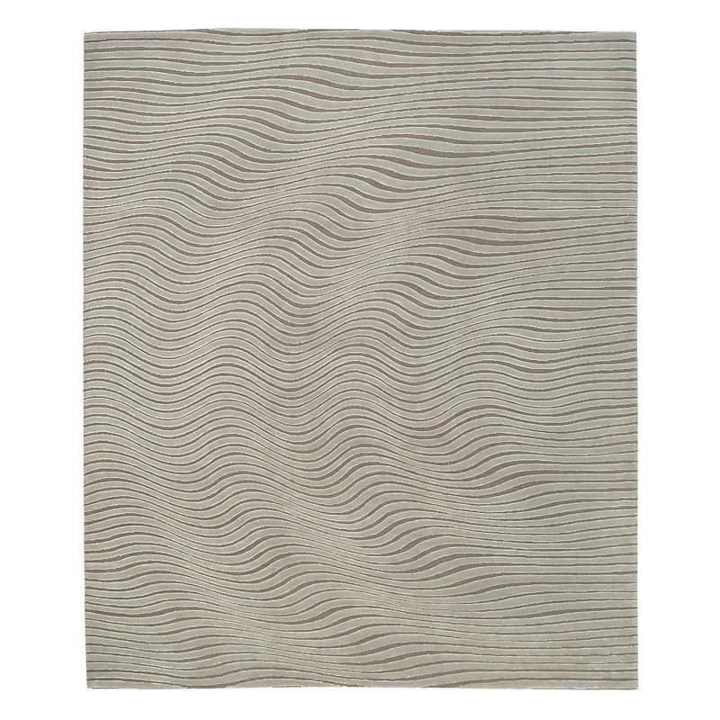 Glacier Wool Abstract Area Rug, Rectangle 8' x 10'