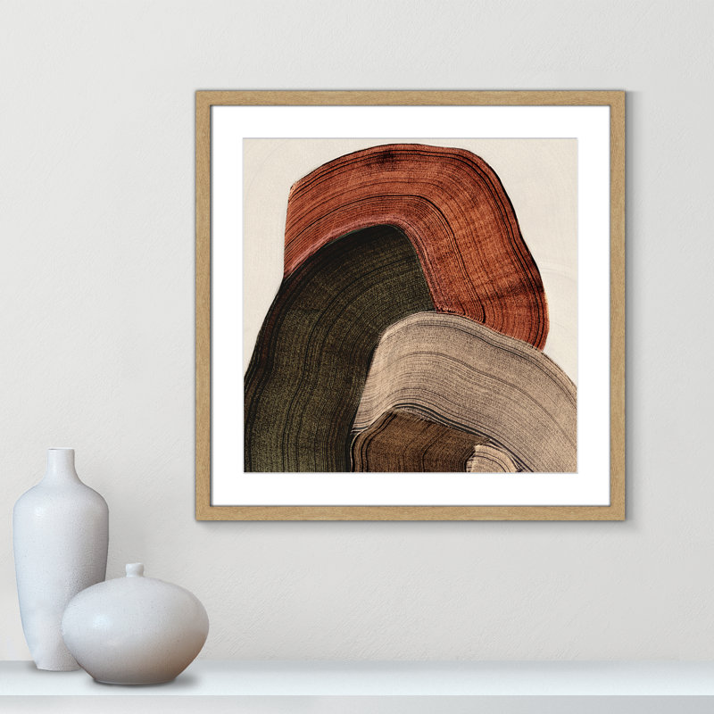 «Folded Earth I» par Casa Fine Arts, Imprimé mat, Naturel, L 23,5 po x H 23,5 po