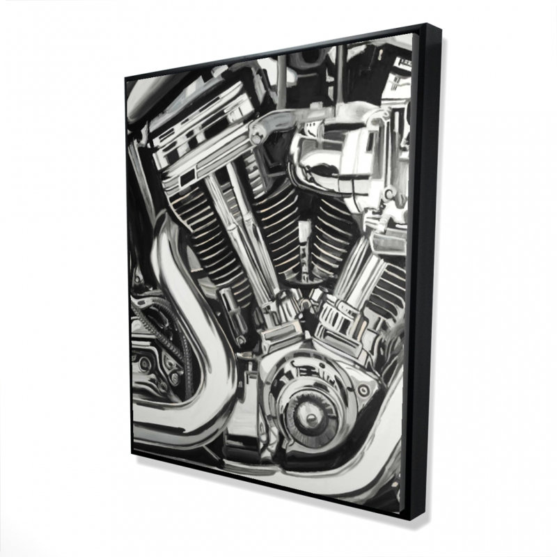 Mechanism Of A Motorcycle Print On Canvas