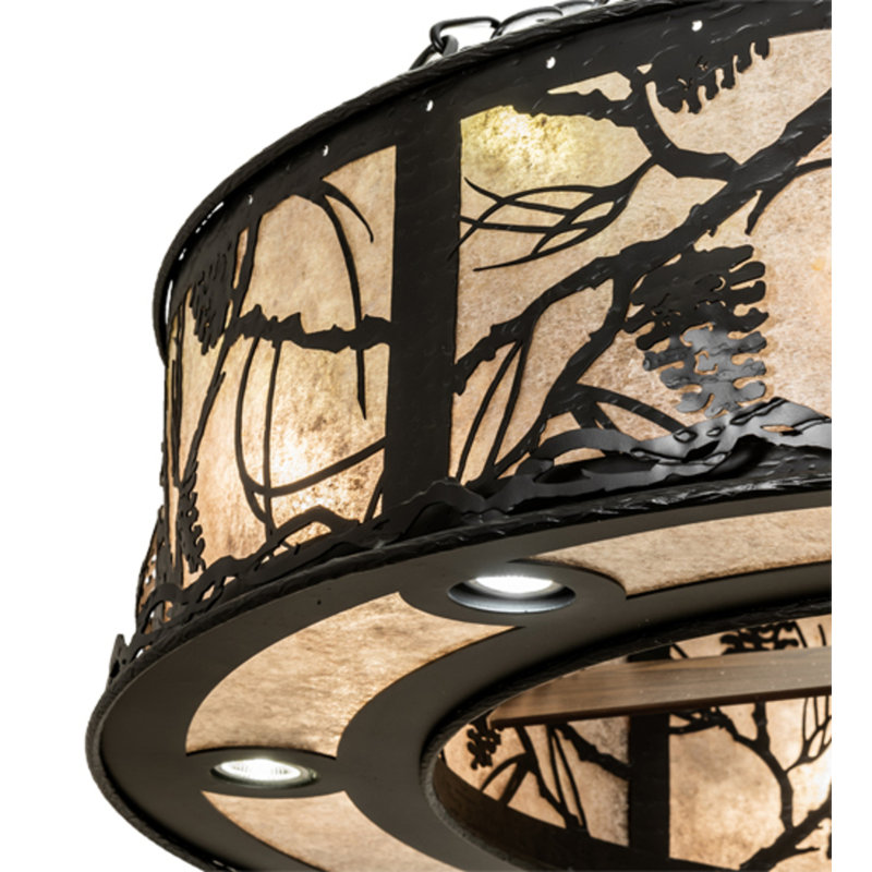 Whispering Pines Downrod Ceiling Fan