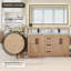 Meuble-lavabo double 60 po avec miroir Calacatta