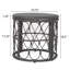 Tables de patio compactes, décor moderne en rotin pe boho pour la maison de patio