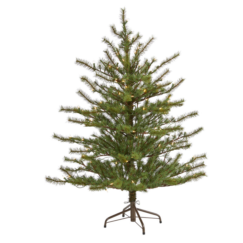 Green Pine Artificial Christmas Tree, H 4 pi, Not Pre-Lit