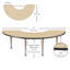 Table d'activité demi-lune 36 "x 72" avec pieds réglables-39310945-99075978