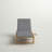 Brighton Reclining Teak Chaise Lounge with Table-29253805