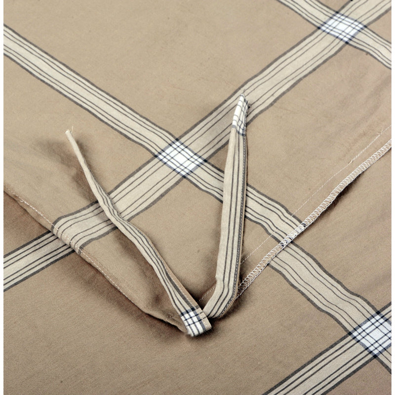 Cotton Duvet Cover with Pillow Shams Included, King Duvet Cover + 2 Shams, Camel
