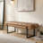 Anahli 52.5'' Wide Channel Tufted Design Vegan Leather Bench-49797038