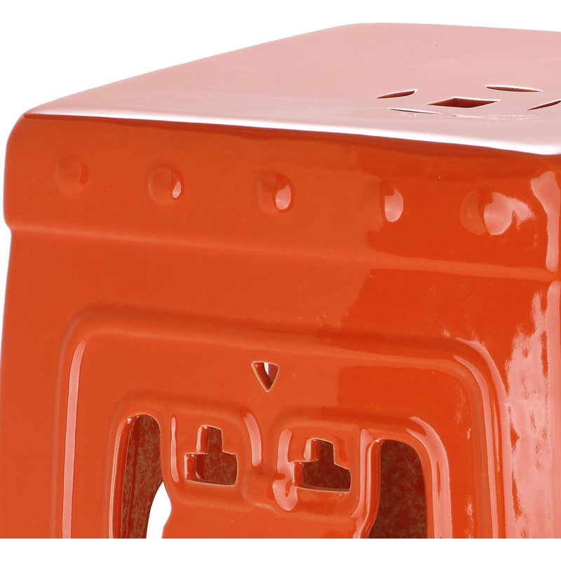 Tabouret de jardin Casey-Lea, Orange