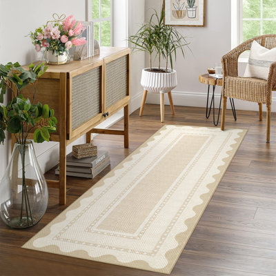 Rectangle Geometric Washable Area Rug