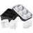 Ice Cube Trays (Set of 2), 2-in-1 Combo with Silicone Sphere Ice Ball Maker