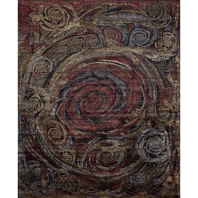 ArtTec Silk Collection One-of-a-Kind 7.11 X 9.8 Silk Area Rug