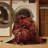 Machine Washable Botanical Brown Area Rug-1169198124