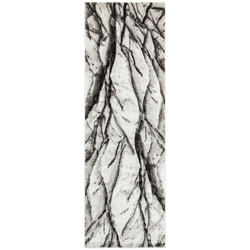 Roseau Abstract Area Rug, Runner 80 x 240cm