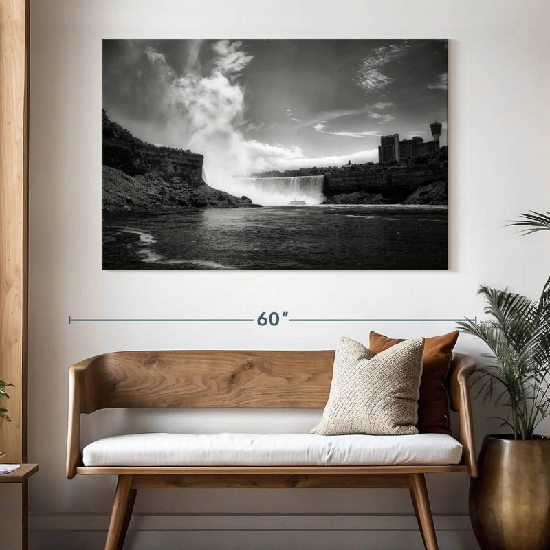 Alvord, chutes du Niagara en noir et blanc